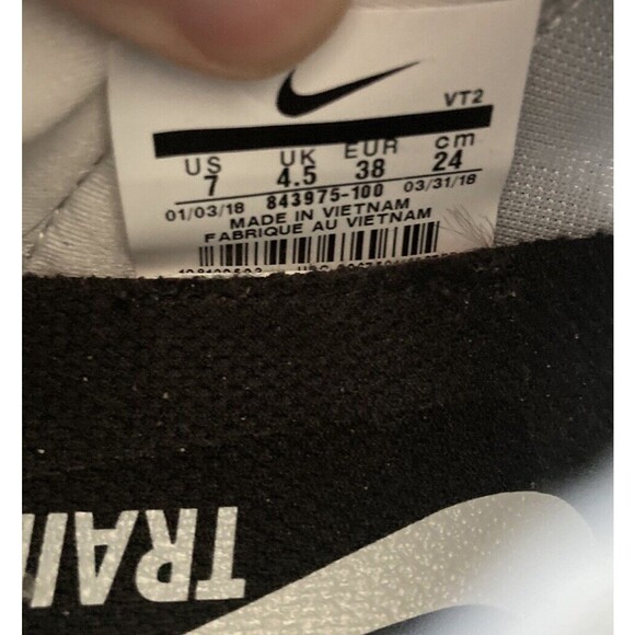 Nike‎ Zoom Strong Women’s Training Sneakers Size 7 Gray/Black - Picture 7 of 7